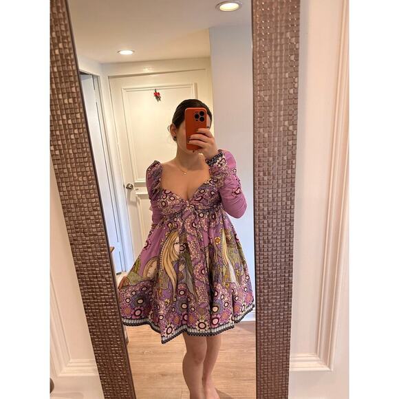 Zimmermann Cosmic Twist Front Mini Dress size 0 - Picture 11 of 11